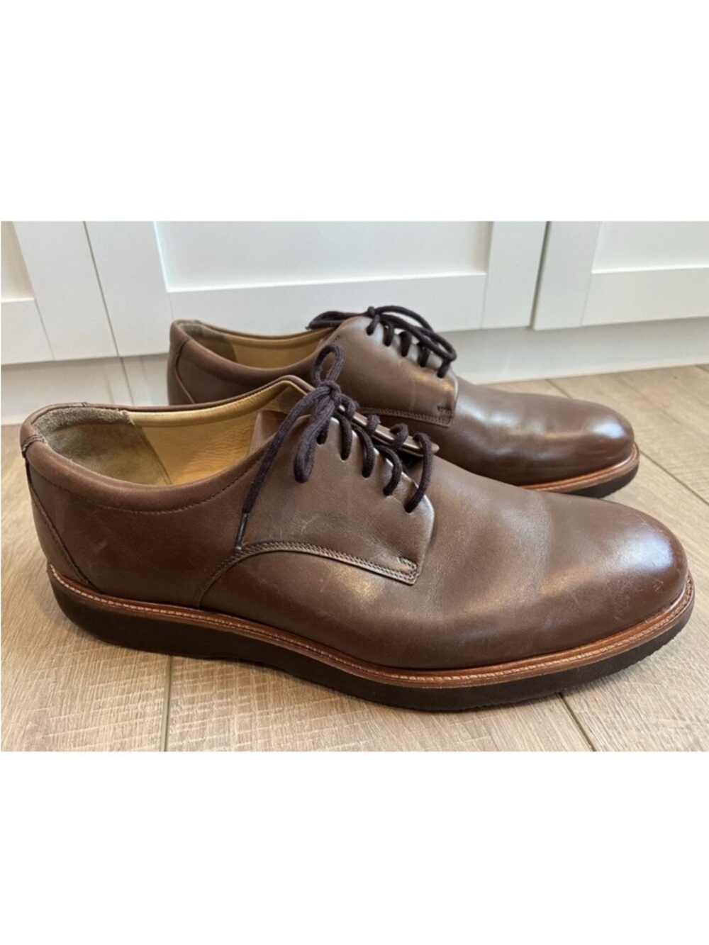 Samuel Hubbard Mens Founders Shoes‎ M2100-041 Chestnut Brown Sz 13 Wide Vibram